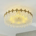 Decorative Pattern Glass Round Chandelier - DWHOME