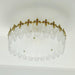 Decorative Pattern Glass Round Chandelier - DWHOME