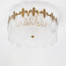 Decorative Pattern Glass Round Chandelier - DWHOME