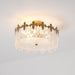 Decorative Pattern Glass Round Chandelier - DWHOME