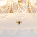 Decorative Pattern Glass Round Chandelier - DWHOME