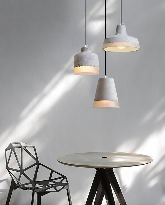 Delia Cement Pendant Light-DWHOME