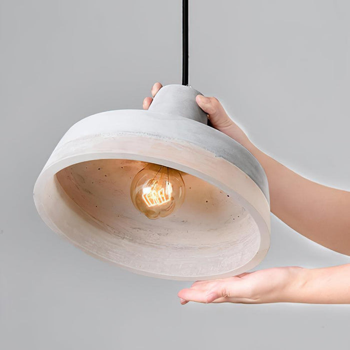 Delia Cement Pendant Light-DWHOME