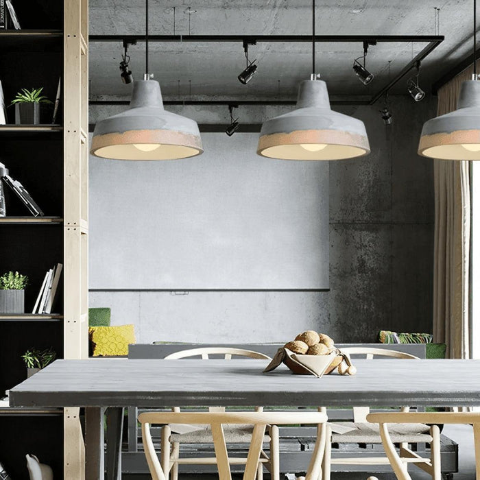 Delia Cement Pendant Light-DWHOME