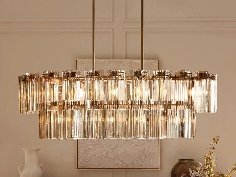 Delsie Oval Chandelier 51''63''72''-DWHOME