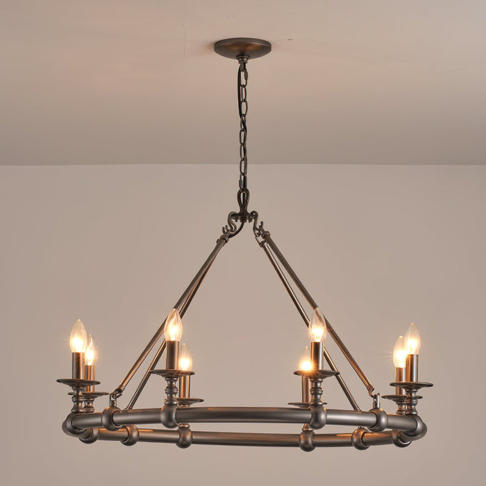 Devon Round Chandelier-DWHOME