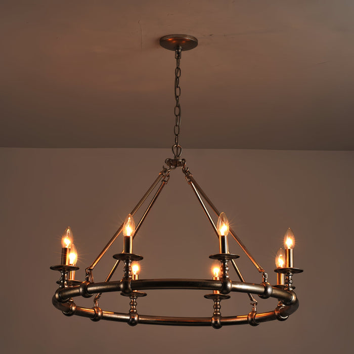 Devon Round Chandelier-DWHOME