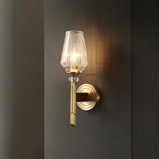 Devora Brass Wall Lamp-DWHOME