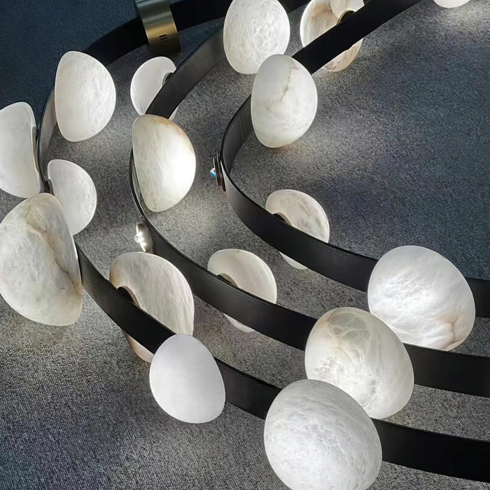 Dew Drops Alabaster Chandelier-DWHOME