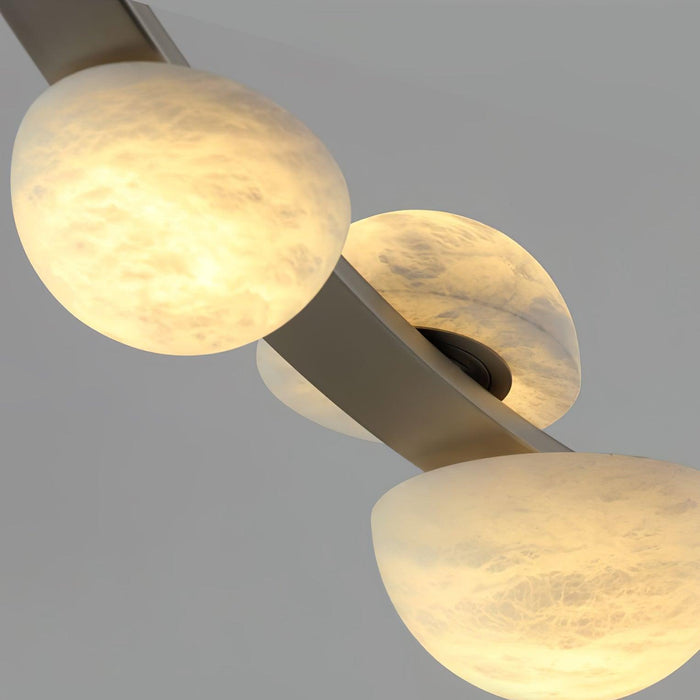 Dew Drops Alabaster Chandelier-DWHOME
