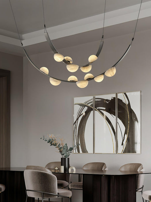 Dew Drops Alabaster Chandelier-DWHOME