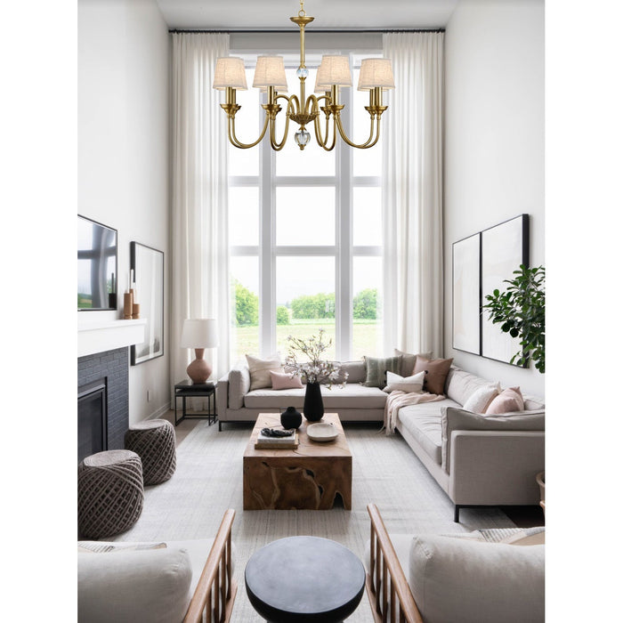 Diana Brass Chandelier-DWHOME