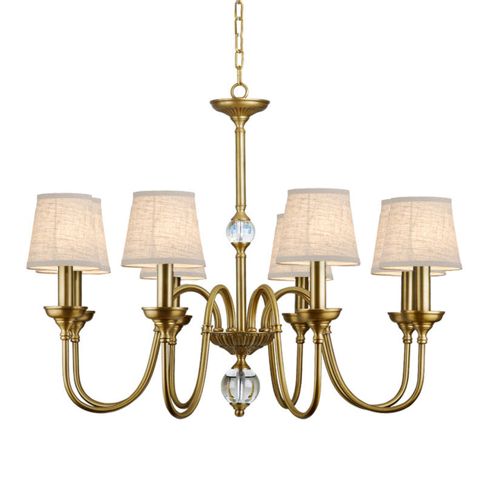Diana Brass Chandelier-DWHOME