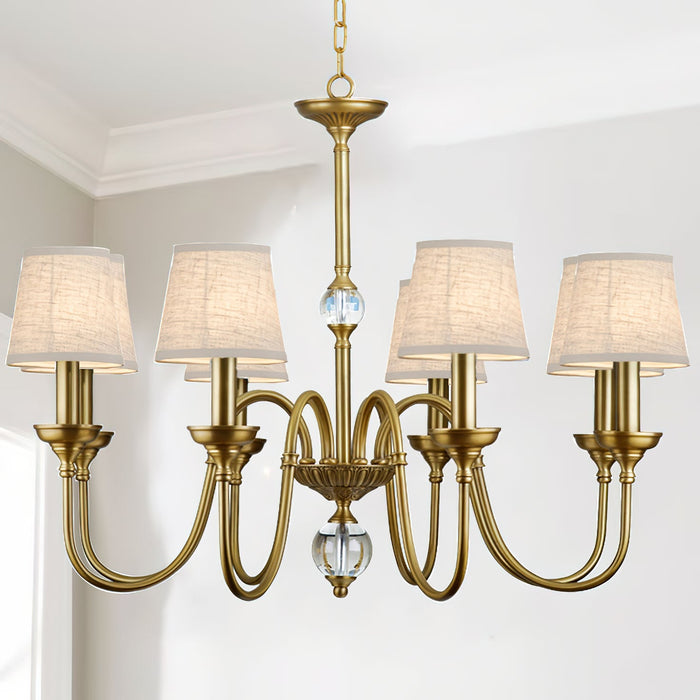 Diana Brass Chandelier-DWHOME