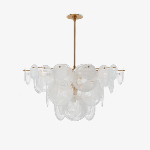 Brass Discs Cascading Chandelier-DWHOME