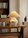 Distressed White Ceramic Table Lamp - Vakkerlight