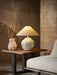 Distressed White Ceramic Table Lamp - Vakkerlight