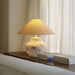Distressed White Ceramic Table Lamp - Vakkerlight