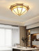 Dome Brass Flush Ceiling Lamp-DWHOME