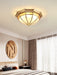 Dome Brass Flush Ceiling Lamp-DWHOME
