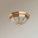 Dome Brass Flush Ceiling Lamp-DWHOME