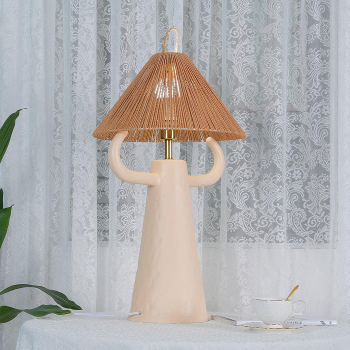 Horns Ceramic Table Lamp - DWHOME