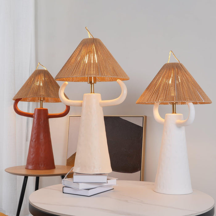 Horns Ceramic Table Lamp - DWHOME