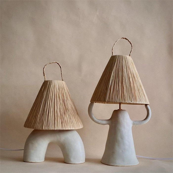 Horns Ceramic Table Lamp - DWHOME