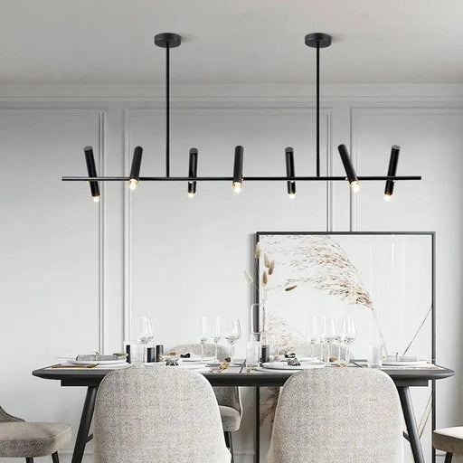 Doreen Modern Black Linear Chandelier-DWHOME