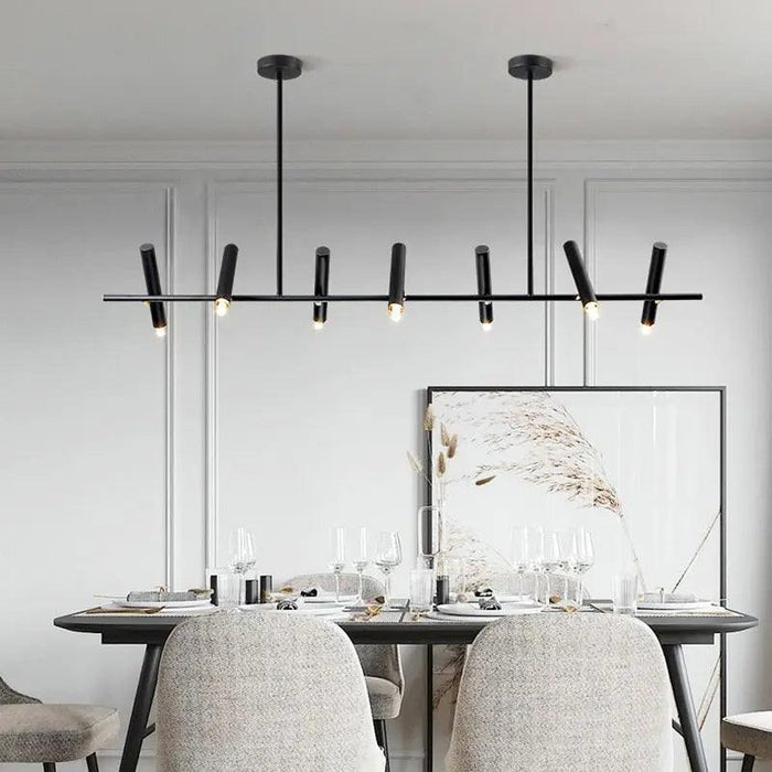 Doreen Modern Black Linear Chandelier - DWHOME
