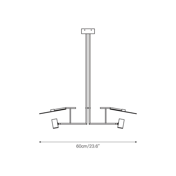 Dot Linear Chandelier-DWHOME