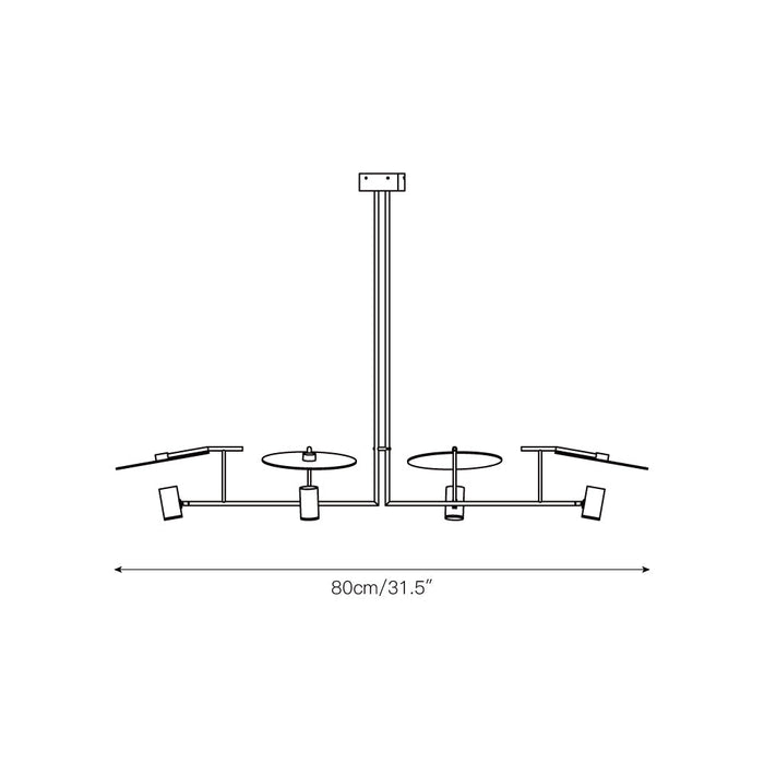 Dot Linear Chandelier-DWHOME