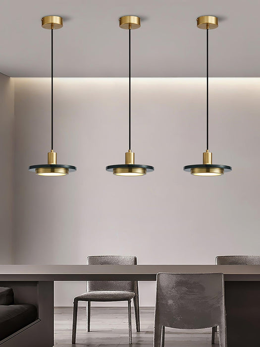 Double Circle Pendant Light-DWHOME