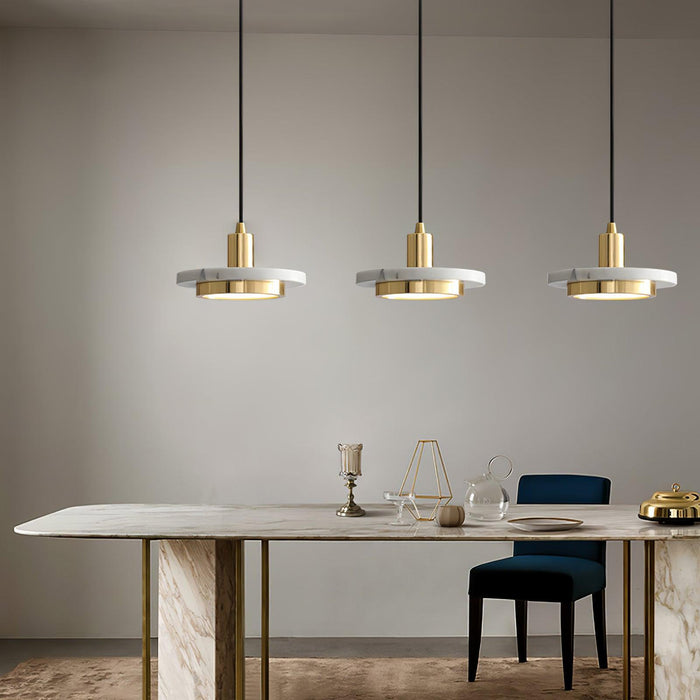 Double Circle Pendant Light-DWHOME