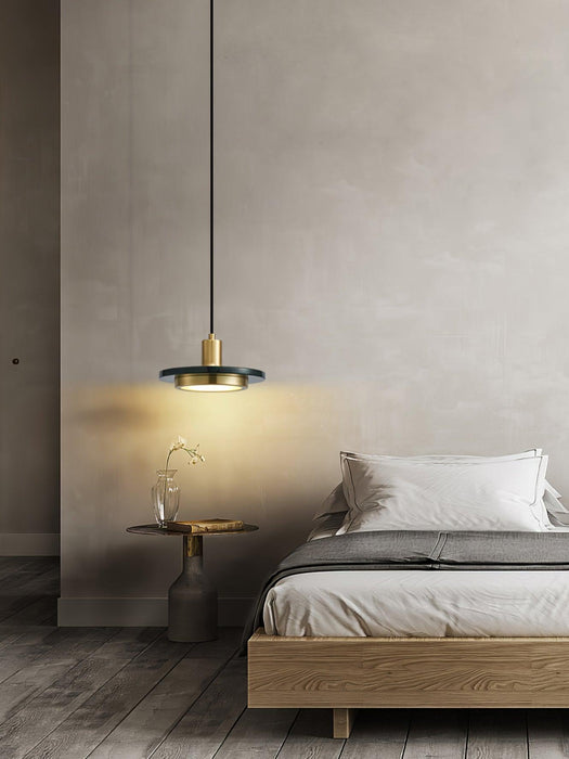 Double Circle Pendant Light-DWHOME