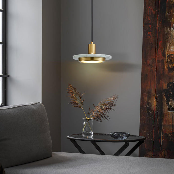 Double Circle Pendant Light-DWHOME
