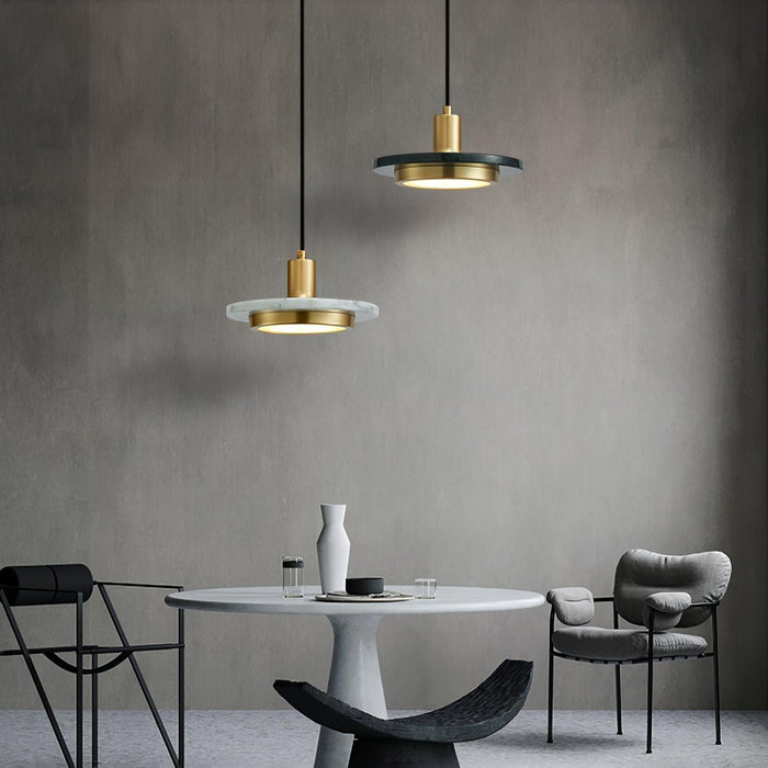 Double Circle Pendant Light-DWHOME