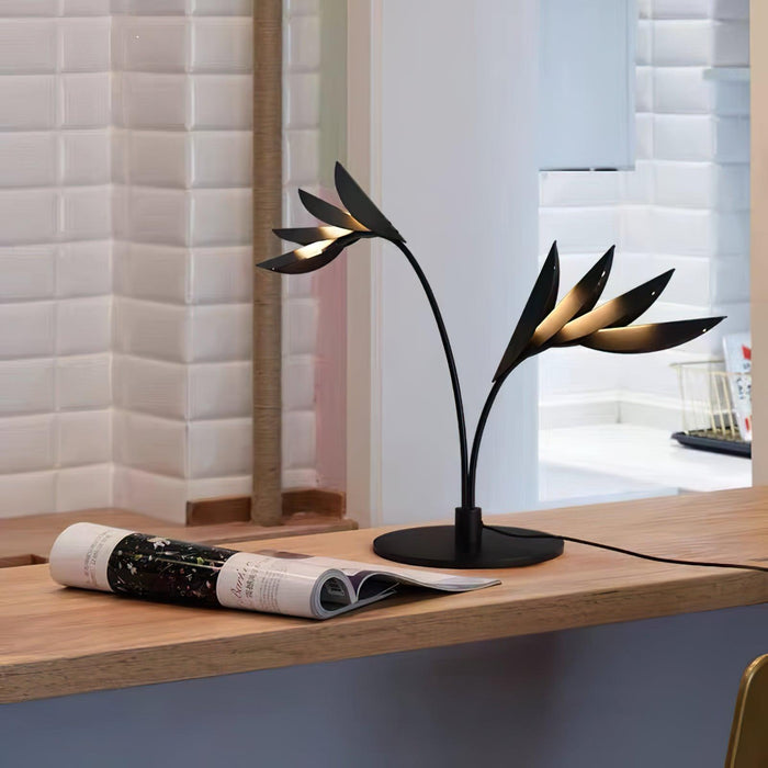 Lampe de table double feuille - DWHOME