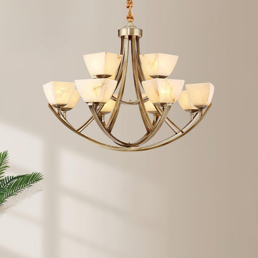 Dover Brass Chandelier-DWHOME