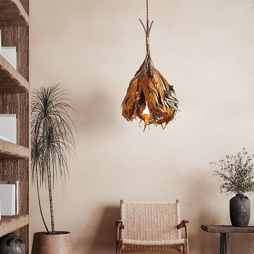 Dried Branch Leaf Pendant Lamp-DWHOME
