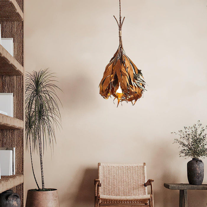 Dried Branch Leaf Pendant Lamp-DWHOME
