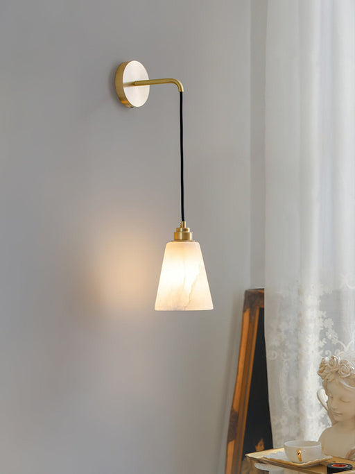 Droplet Alabaster Wall Lamp-DWHOME