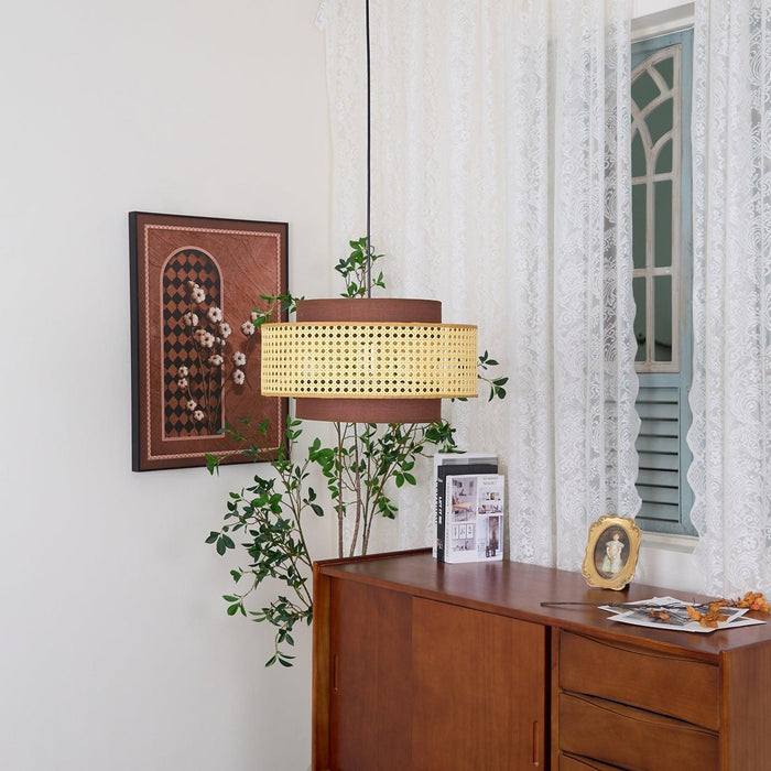 Drum Shade Pendant Light-DWHOME