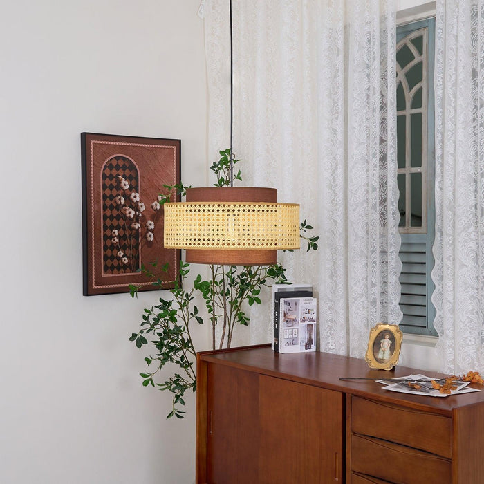 Drum Shade Pendant Light-DWHOME