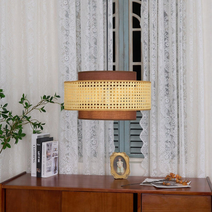 Drum Shade Pendant Light-DWHOME