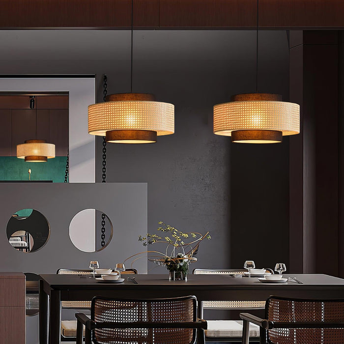 Drum Shade Pendant Light-DWHOME