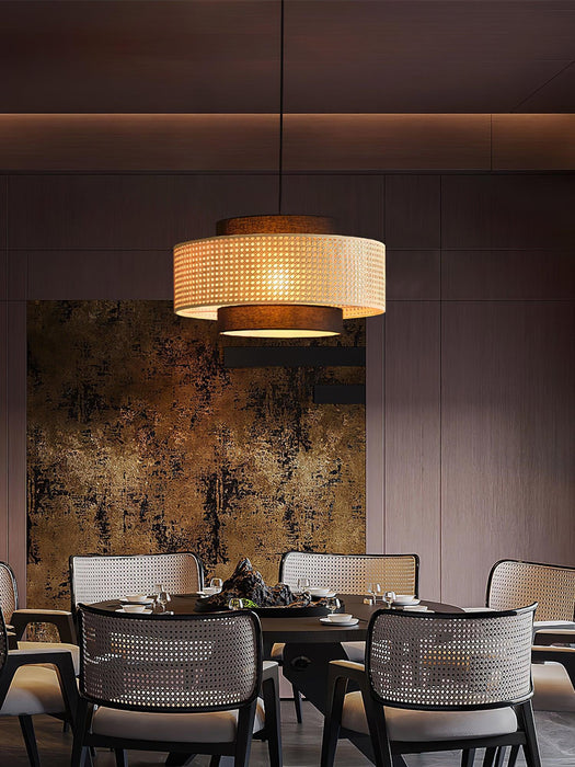 Drum Shade Pendant Light-DWHOME