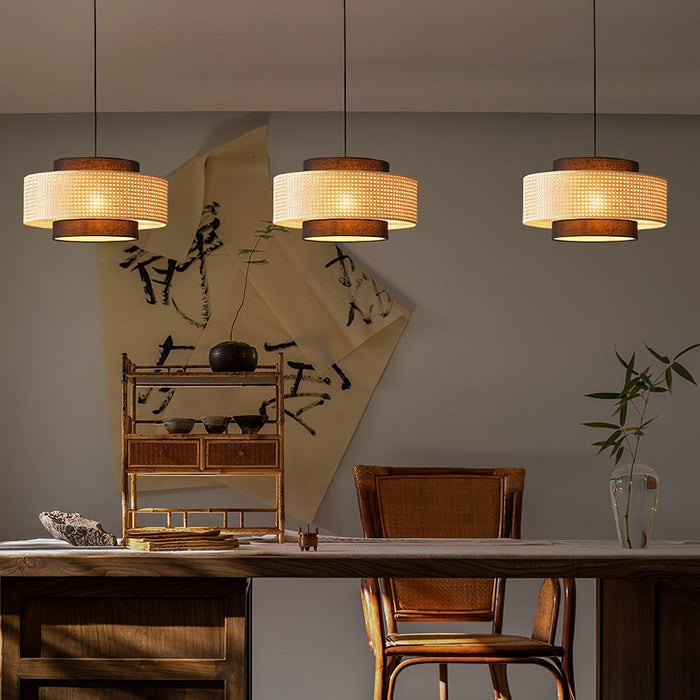 Drum Shade Pendant Light-DWHOME