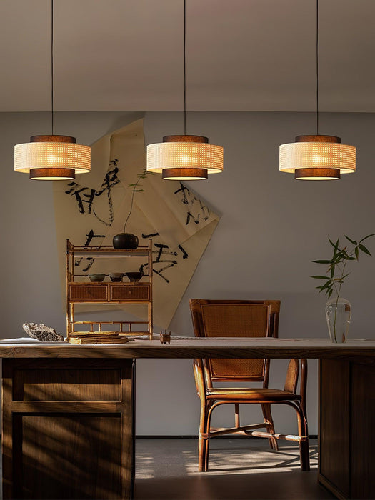 Drum Shade Pendant Light-DWHOME