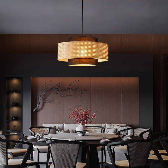 Drum Shade Pendant Light-DWHOME